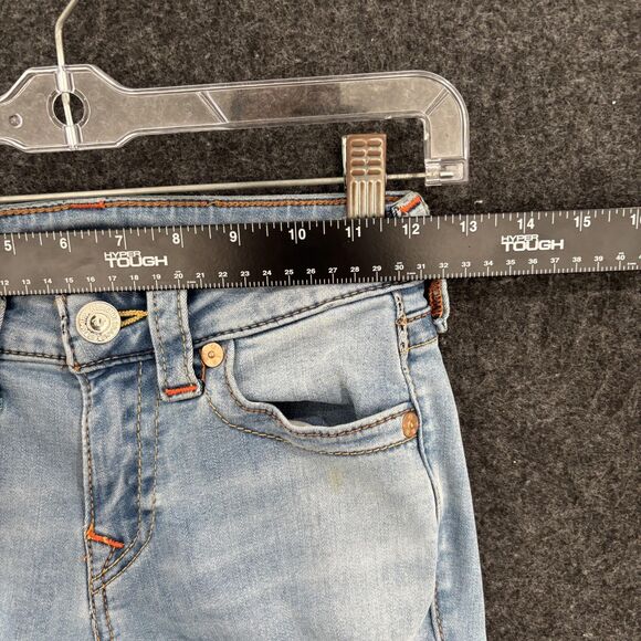 True Religion Jennie Curvy Skinny Jeans Women's 24 Light Wash Blue Stretch Denim - Picture 10 of 15